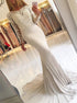 Mermaid Scoop Long Sleeves Spandex Prom Dresses With Applique LBQ0778